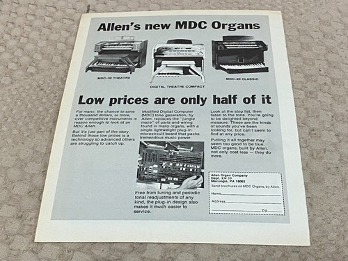Keyboard organ advert 11x8 - keyboard, 11x8"