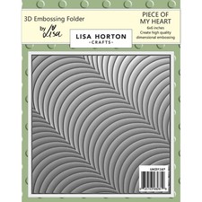 Lisa Horton Crafts 3D EMBOSSING FOLDER 6 x 6" Dimensional HIGH QUALITY LHCEF