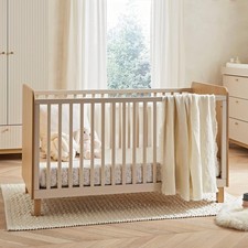 Remi Cot Bed - Oak & Cashmere