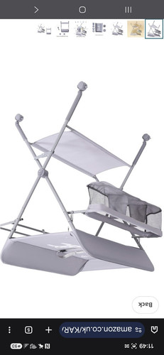 Grey wheeled baby changing - wheeled,