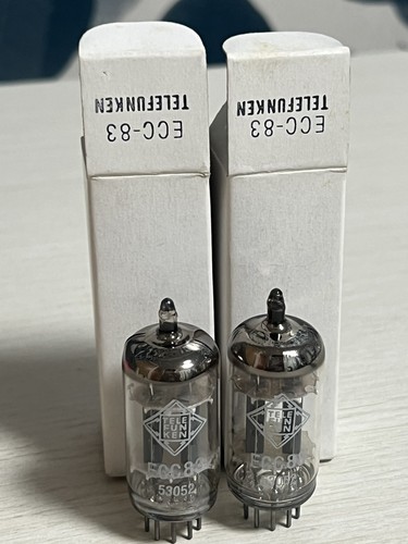 Pair ecc83 12ax7a telefunken - pair,