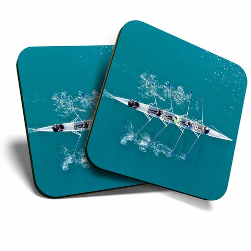 Coasters rowing boat row - -,