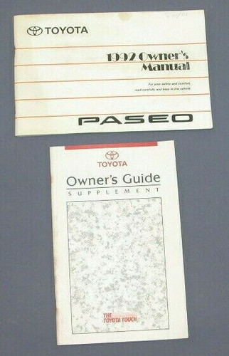 1992 toyota paseo factory - toyota,