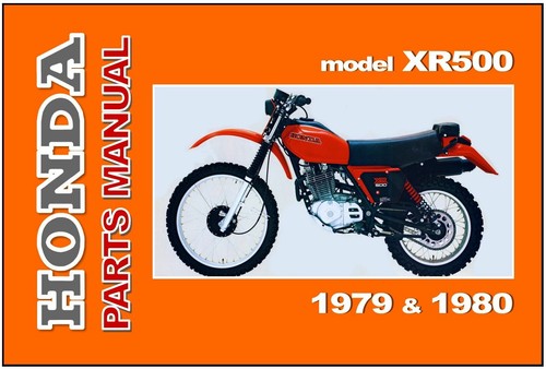 Honda parts manual xr500 - manual,