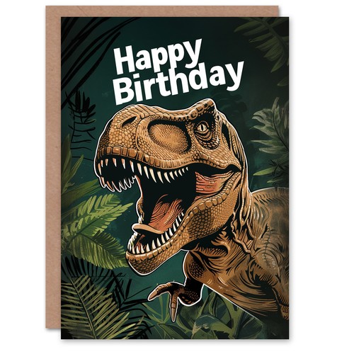 Birthday card jurassic - birthday,