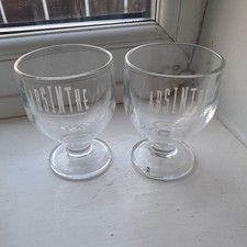 ABSINTHE goblet glass x2