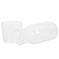  1 Set Bedside Water Carafe with Glass Cup Household Glass Juice Water Pitcher