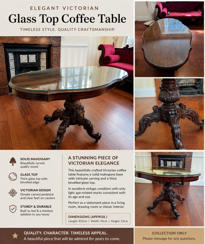 Elegant vintage coffee table - elegant,