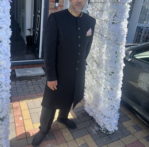 Mens black sherwani medium - -,