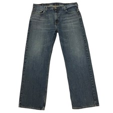 Levi's 569 Jeans Blue Mens 40W 32L Loose Straight Fit Red Tab 100% Denim