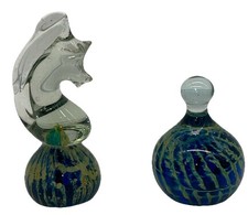 Vintage Mdina Glass Seahorse &