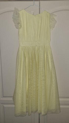 Girls lemon yellow dress