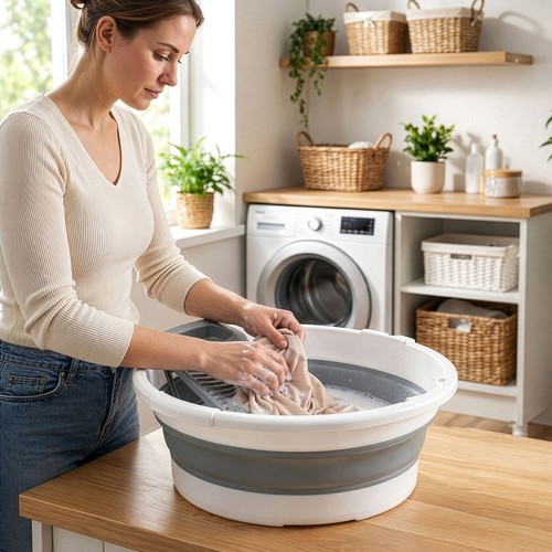 Collapsible laundry basket - collapsible,