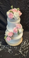 Wedding Flowers Rose Cake