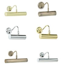 Traditional Style Swan Neck Adjustable Picture Light - Choice of Size and Colour