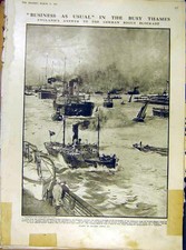 Original Old Antique Print