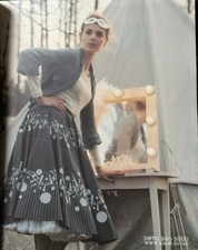 TOAST 50s Style Tumbler Print Skirt Size 12 - good condition