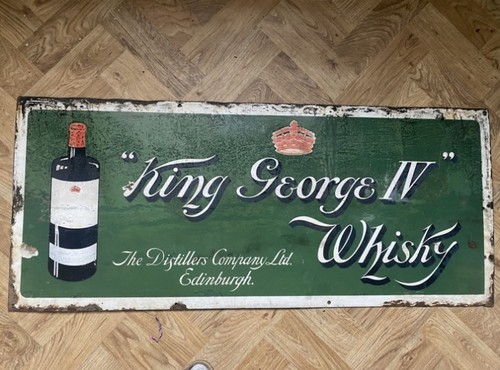 Original vintage whisky enamel - original,