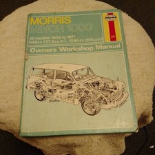 Morris Minor 1000 Haynes Workshop Manual 1956 to 1971.