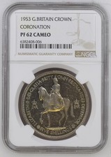 1953 Elizabeth Coronation Proof Crown PF62 Cameo