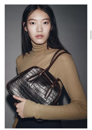 Zara embossed leather bowler - leather,