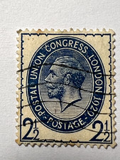 1929 - GB KGV Postal Union Congress / PUC 2½d Blue Used 