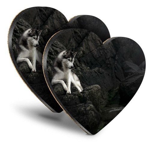 Heart mdf coasters - mdf,