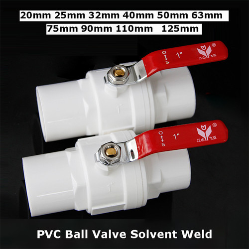 Pvc ball valve solvent - pvc, weld