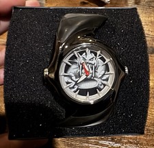 OAKLEY CRUSH 2.0 WATCH Black band  BULLDOG black face mens, needs battery