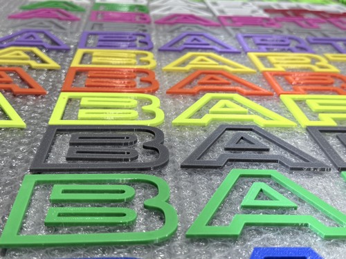 Abarth grill letters - abarth, letters/grill