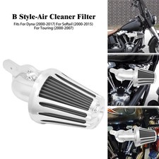 Cone Chrome Air Filter Gray