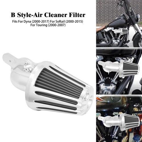 Cone chrome air filter gray - chrome,