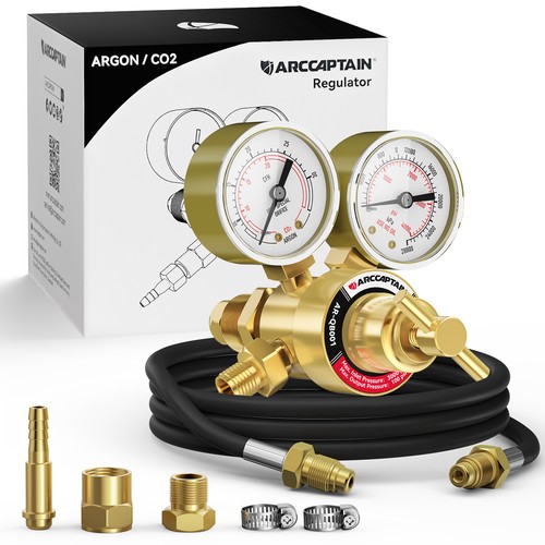 Argon co2 dual regulator gauge - argon,