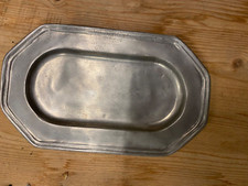 pewter small tray - various markings - fairly modern