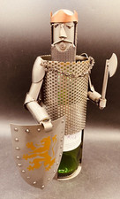 Knight Wine Bottle Display Metal King Novelty Table Centre Home Bar Party Piece