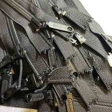 OPTI Chunky Black Zip Plastic Teeth 18” Long