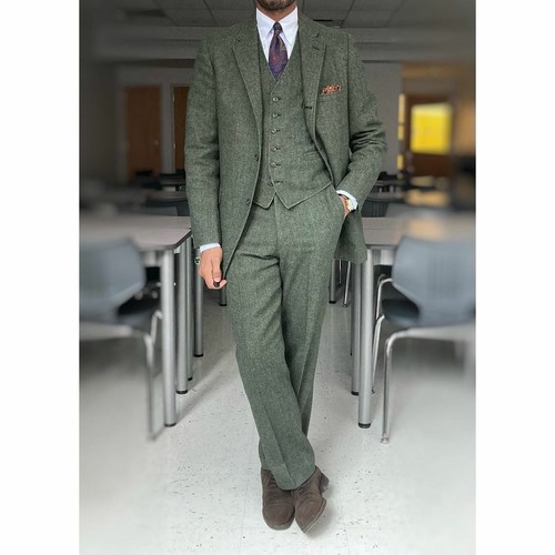 Stylish green vintage men - green, men's