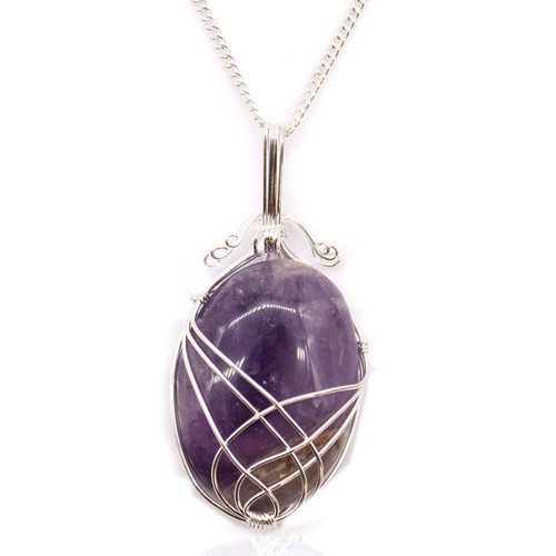 Swirl wrapped gemstone - swirl,