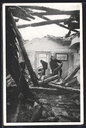 Postcard stuttgart fire - stuttgart,,