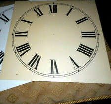 Clock Dial Face paper card 10"