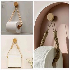 Wooden No Drill Toilet Paper