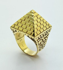 9ct Yellow Solid Gold Pyramid