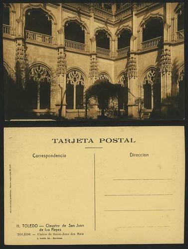 Spain postcard toledo claustro - postcard,