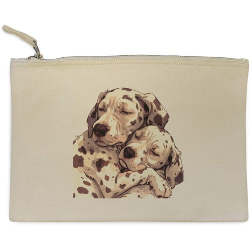 Cuddling dalmatians canvas - 'cuddling, dalmatians'