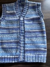 Hand Knitted Waistcoat Size