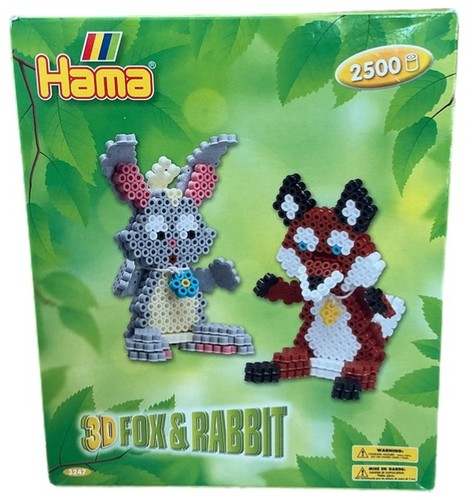 Hama beads fox and - fox, rabbit
