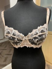Lise Charmel Dressing Floral Argent Half Cup Bra - 32D - skin colour