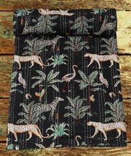 Jungle Kantha Quilt Indian