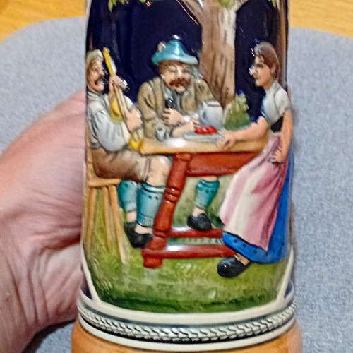 German ceramic beer - german, stein