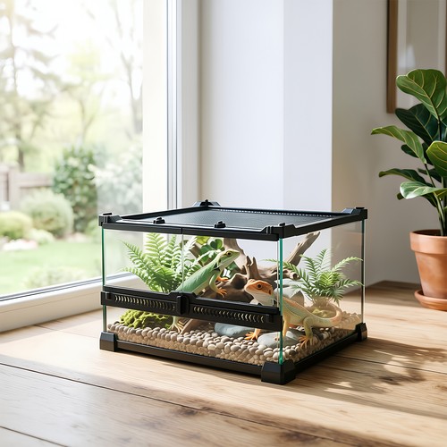 Tempered glass reptile - glass,